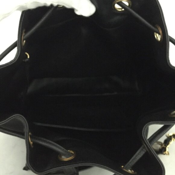 Authentic Chanel Vintage Caviar Bucket Bag Triple CC w 24k Gold-Plated Hardware - Picture 11 of 13